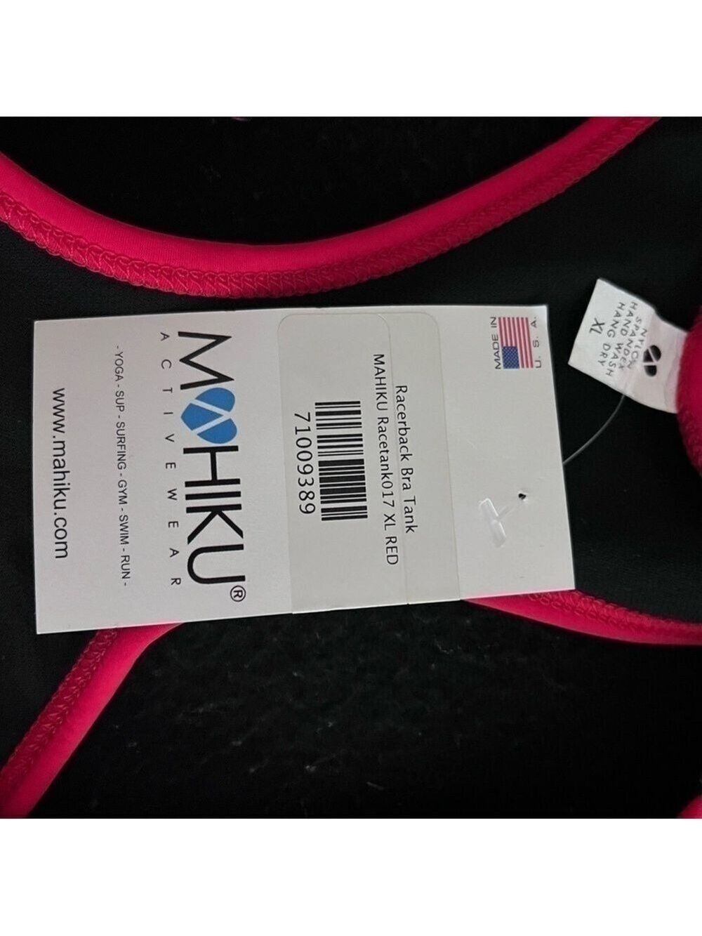 Mahiku Hawaii Racerback Tank Top Shelf Bra NWT - Picture 4 of 4